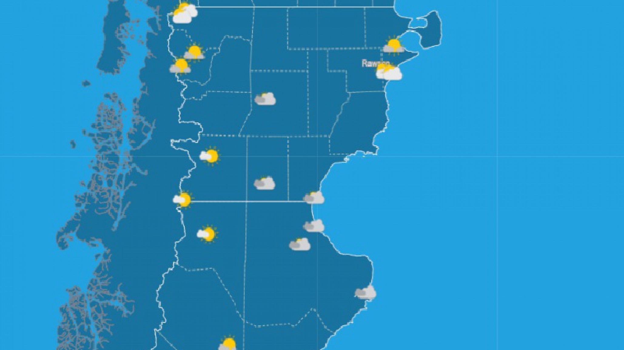 Alerta amarilla por fuertes vientos en el sur de Chubut