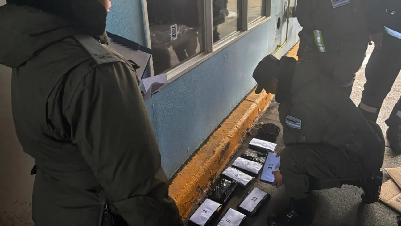 Gendarmería halló más de 13 kilos de cocaína en un camión en la Patagonia