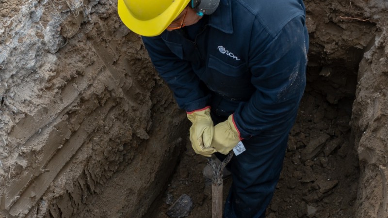 Corte de tránsito en una intersección de Km. 14 y Km. 17 por obras de saneamiento
