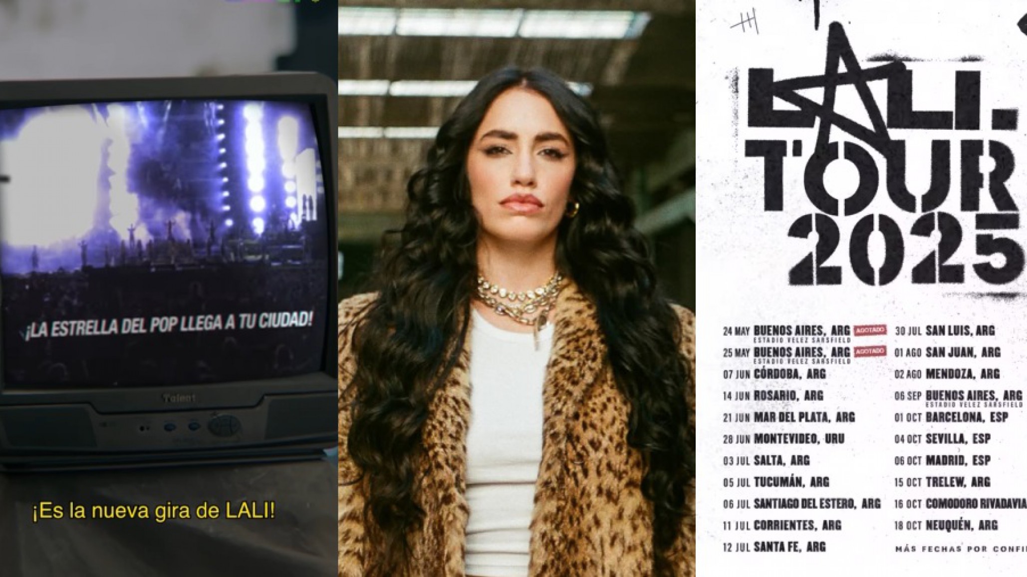 Lali anunció su gira 2025 y hay dos fechas confirmadas para Chubut