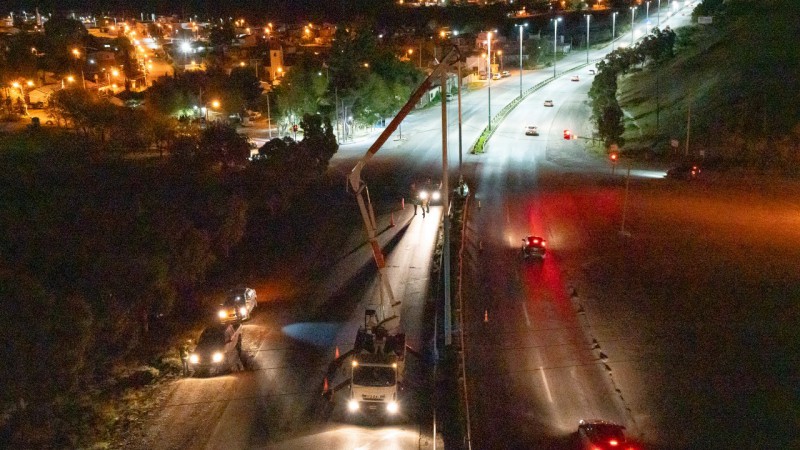 Ruta Nº 3 más segura: SCPL concluye la segunda etapa de recambio lumínico