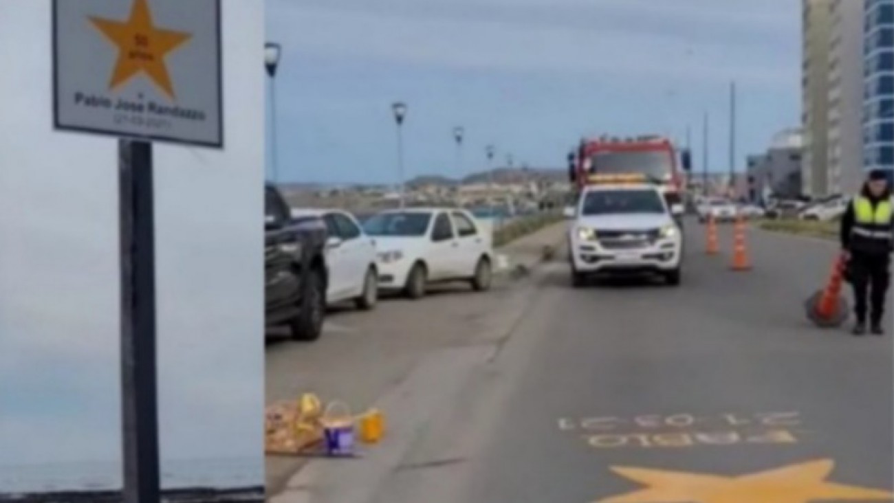 Colocaron una estrella amarilla en memoria de Pablo José Randazzo