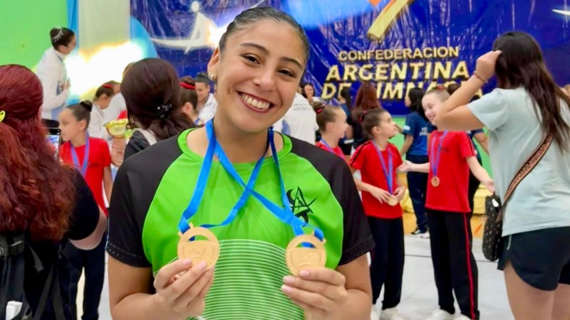 Valentina Ramos Mercegué se consagró campeona nacional de gimnasia aeróbica en Oberá