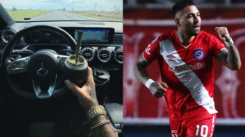 Escándalo: Un ex jugador de Independiente publicó una foto manejando a alta velocidad y tomando mate
