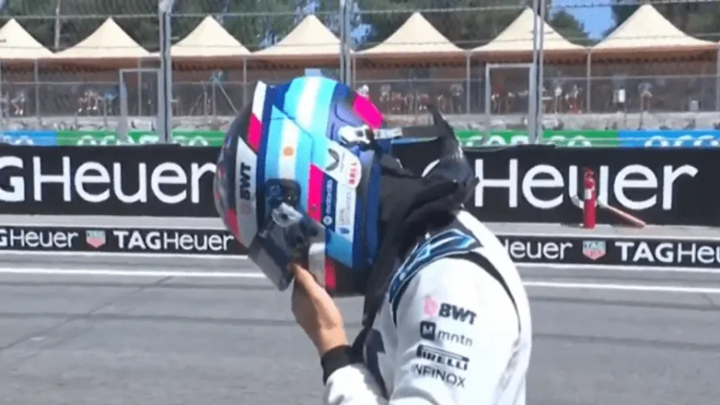 "Fue la caja o el embrague": Colapinto explicó la falla que lo dejó fuera de la clasificación