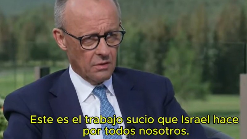 El canciller de Alemania respaldó el genocidio de Israel: "Hacen el trabajo sucio por todos nosotros"