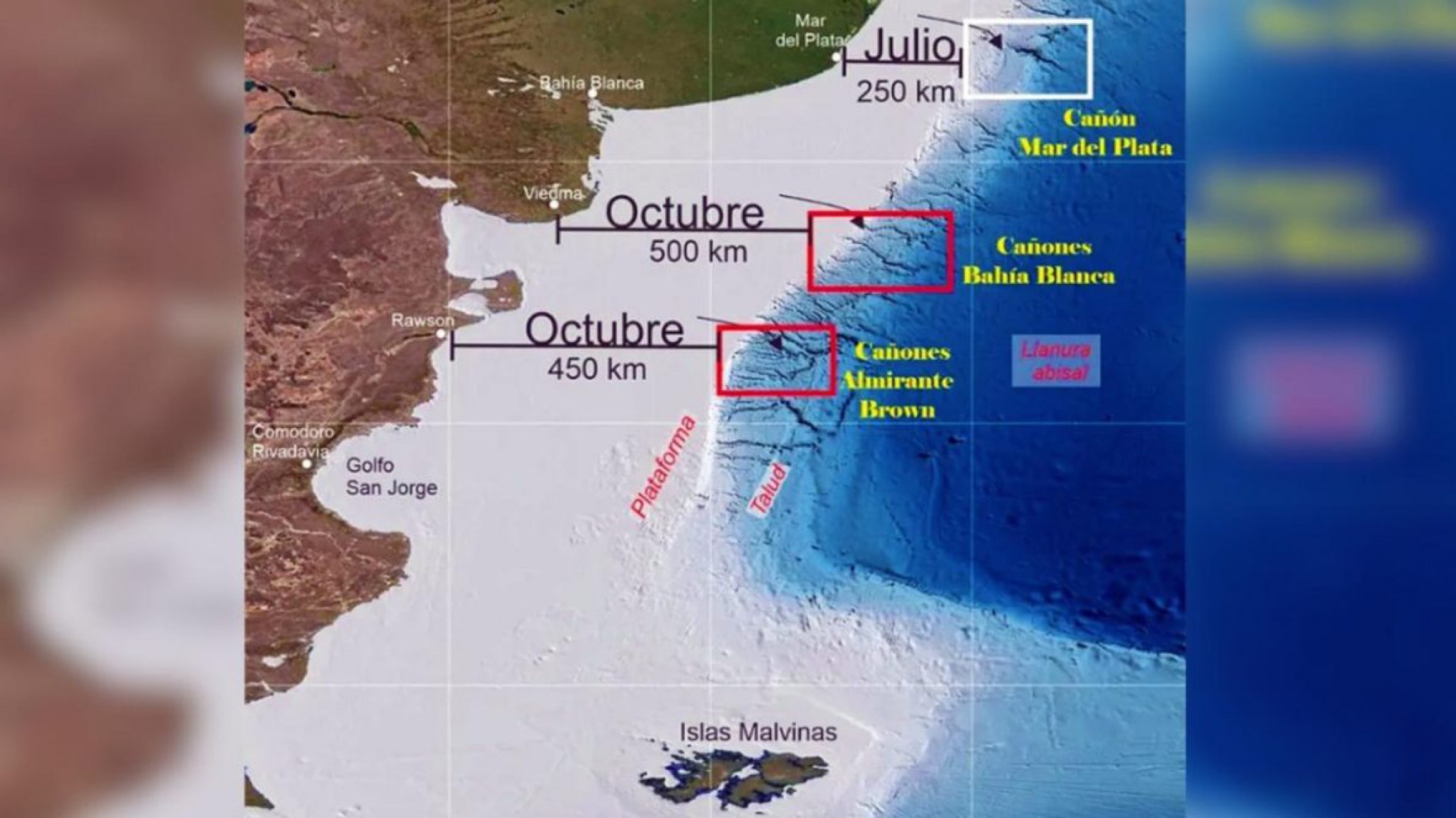 CONICET en Chubut: el Falkor (too) explorará los cañones Almirante Brown entre el 30/9 y el 30/10