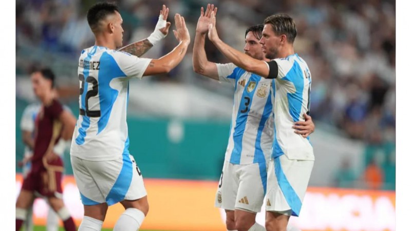 Sin Messi, Argentina le ganó 1-0 a Venezuela con gol de Lo Celso en Miami