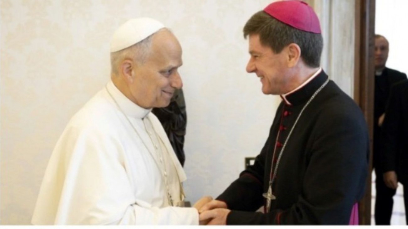 El Papa León XIV oró junto al obispo de Kiev y pidió mantener viva la esperanza de paz