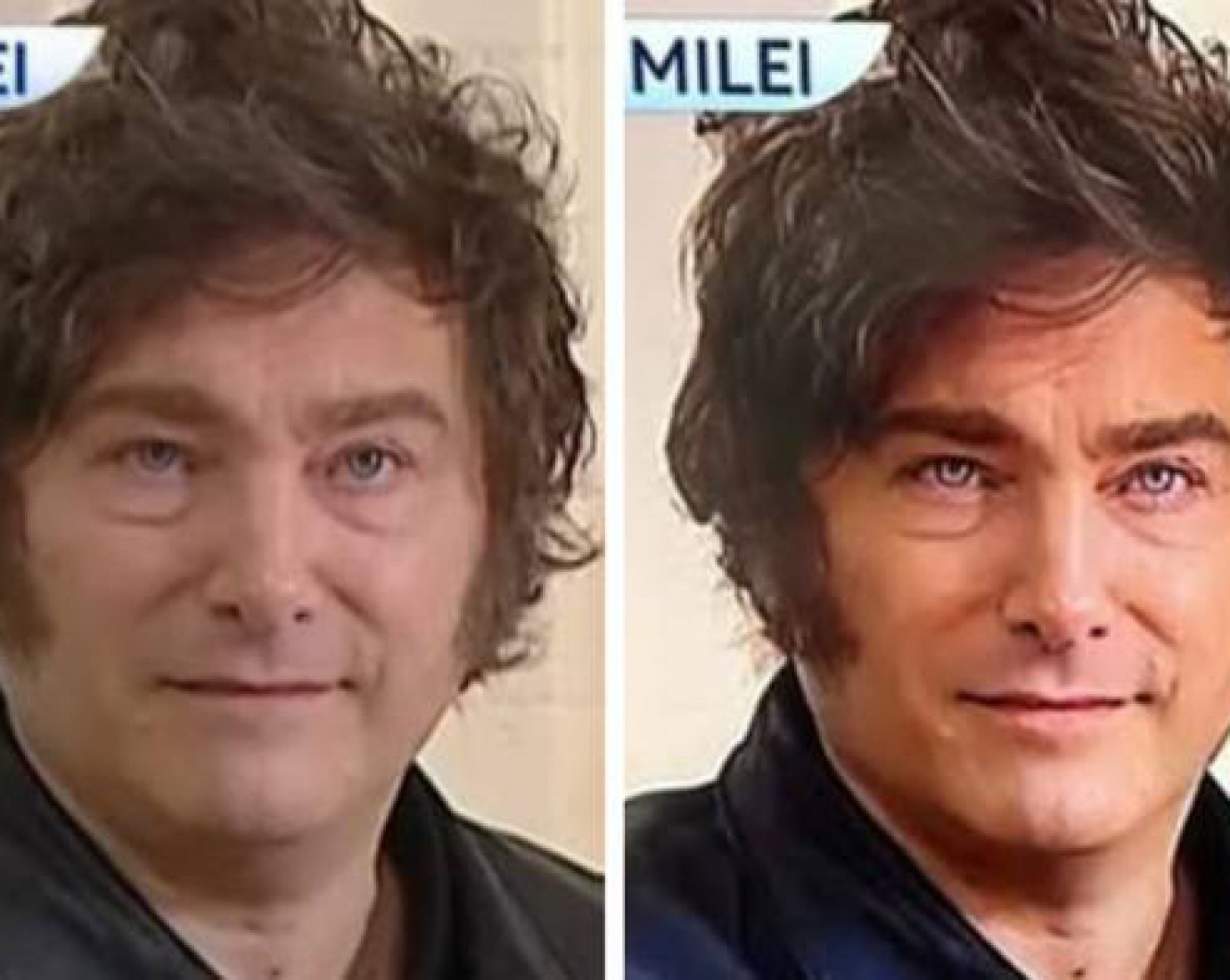 Javier Milei se photoshopeó y estallaron los memes: "Se puso la cara de Homelander"