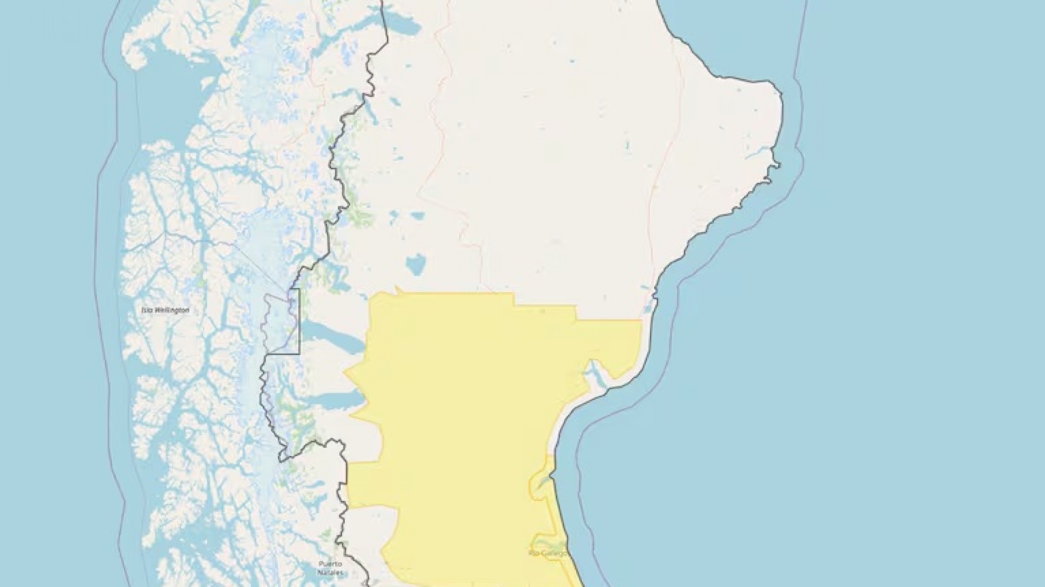 Alerta amarilla por viento obligó a restringir la circulación en rutas de Santa Cruz