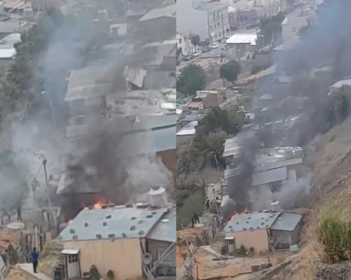 Se prendió fuego una casa en el Infiernillo