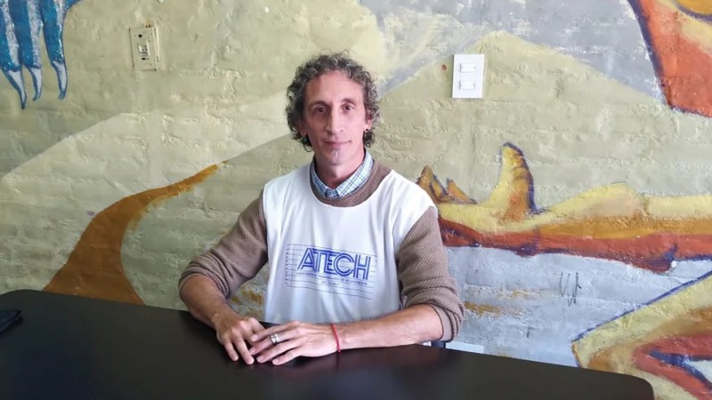 Martín Pena, nuevo secretario general de ATECh: "Vienen tiempos muy difíciles: reforma laboral, jubilatoria"