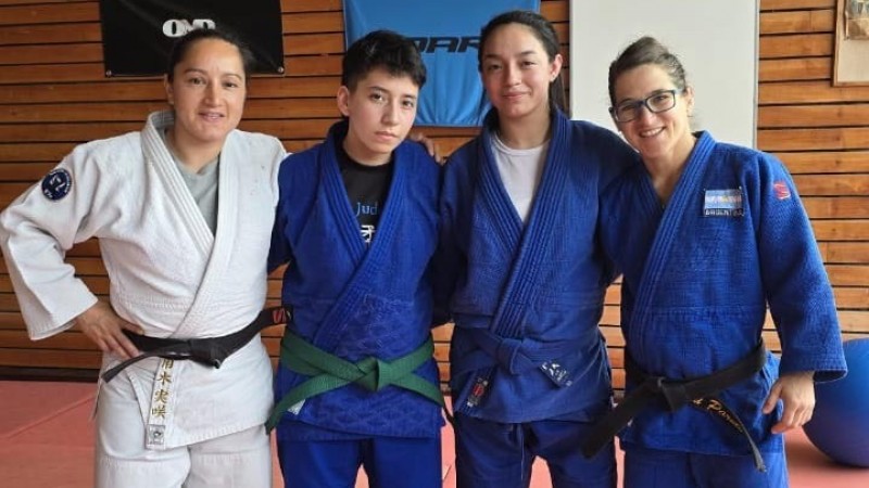 Judocas comodorenses en el campus de entrenamiento nacional en el CENARD