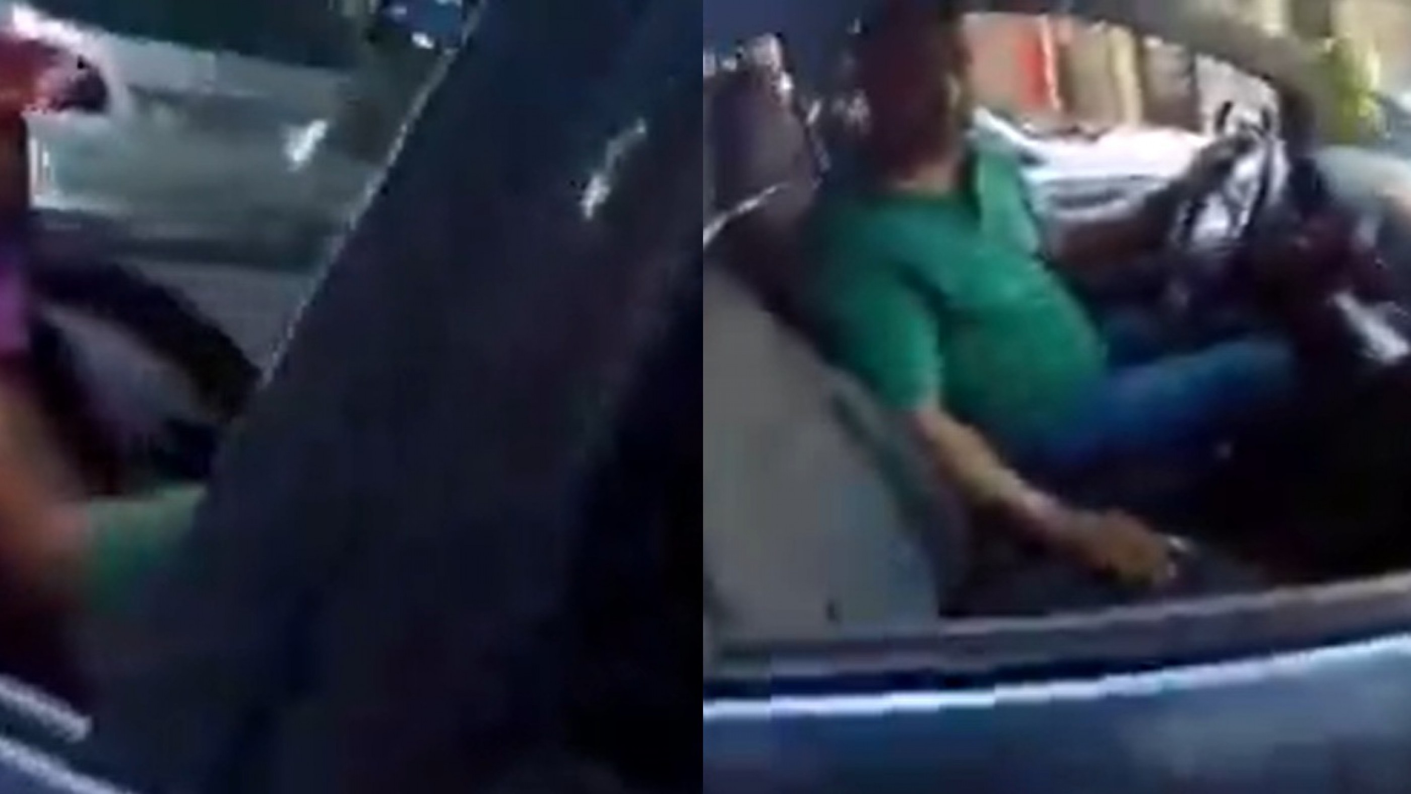 Jugaba al Candy Crush mientras manejaba con su hija a bordo y lo escracharon