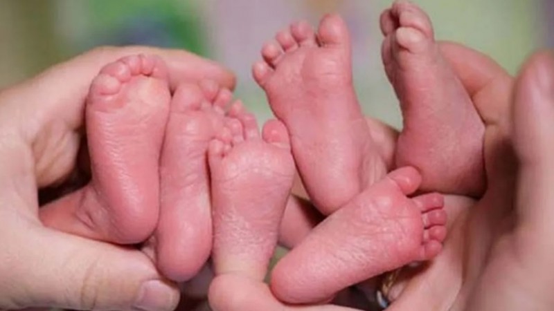 Histórico nacimiento de trigemelas en el hospital de Trelew