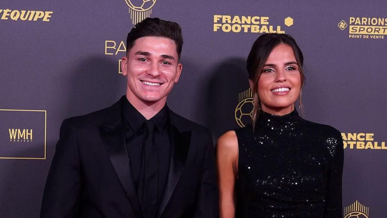 Julián Álvarez anunció el nacimiento de su primer hijo