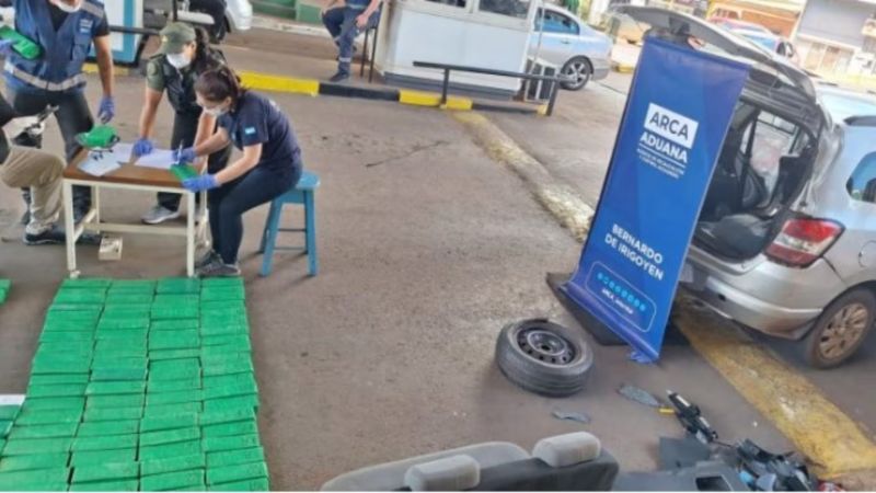 Secuestraron 112 kilos de marihuana en Misiones y los traficantes huyeron a pie