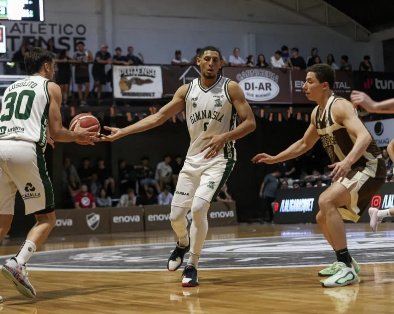 Ganó gimnasia 84 - 72 de visitante frente a Platense