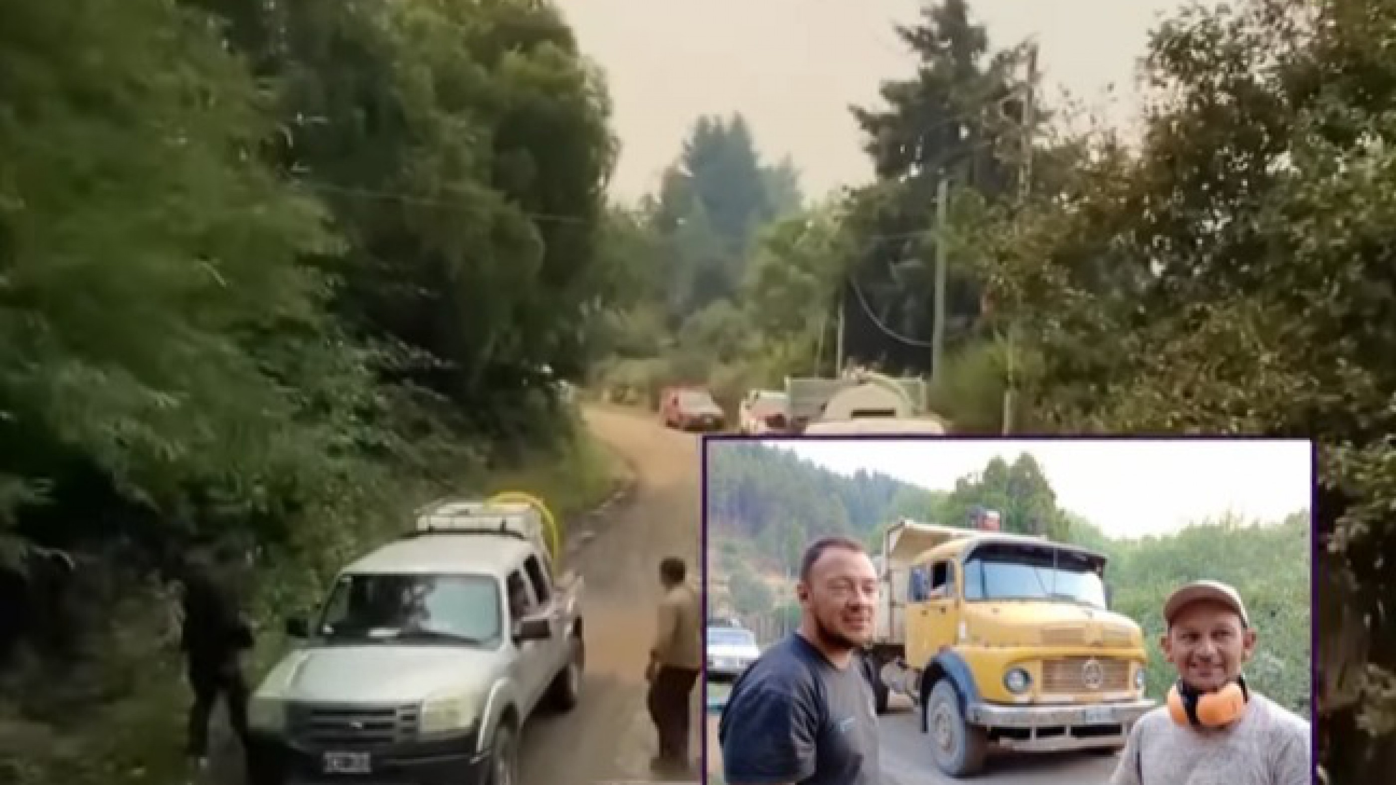 El Hoyo: voluntarios desplegaron más de 1.200 metros de manguera para llevar agua a los brigadistas en Rincón de Lobos