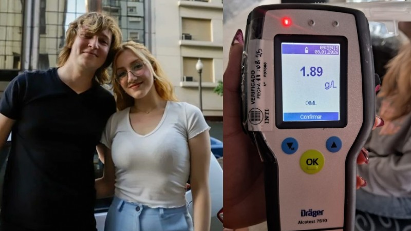 La influencer libertaria Eugenia Rolón chocó con 1,89 de alcohol en sangre