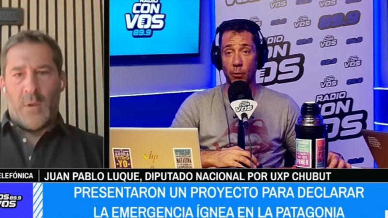 Incendios en la Patagonia: Juan Pablo Luque presentó un proyecto para declarar la emergencia y denunció falta de recursos y prevención