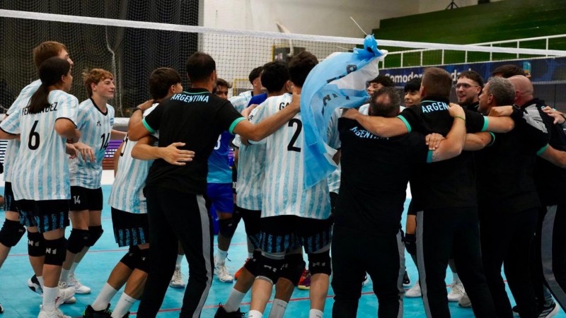 Argentina aseguró su lugar en el Mundial U17 de Voleibol