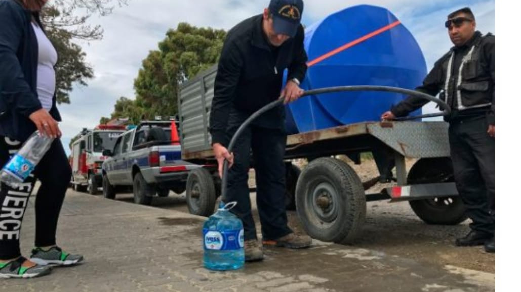 Se habilitan los tres cargaderos de agua en Comodoro Rivadavia por trabajos en el acueducto del '99