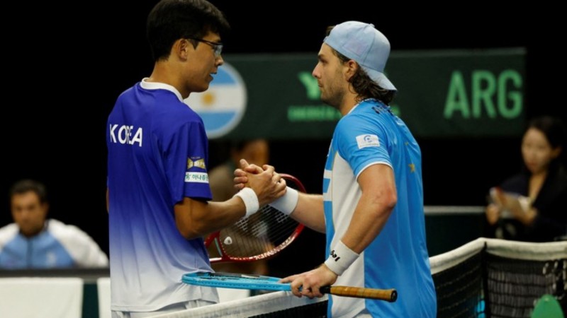 Copa Davis: Argentina perdió 3-2 ante Corea del Sur y jugará la permanencia