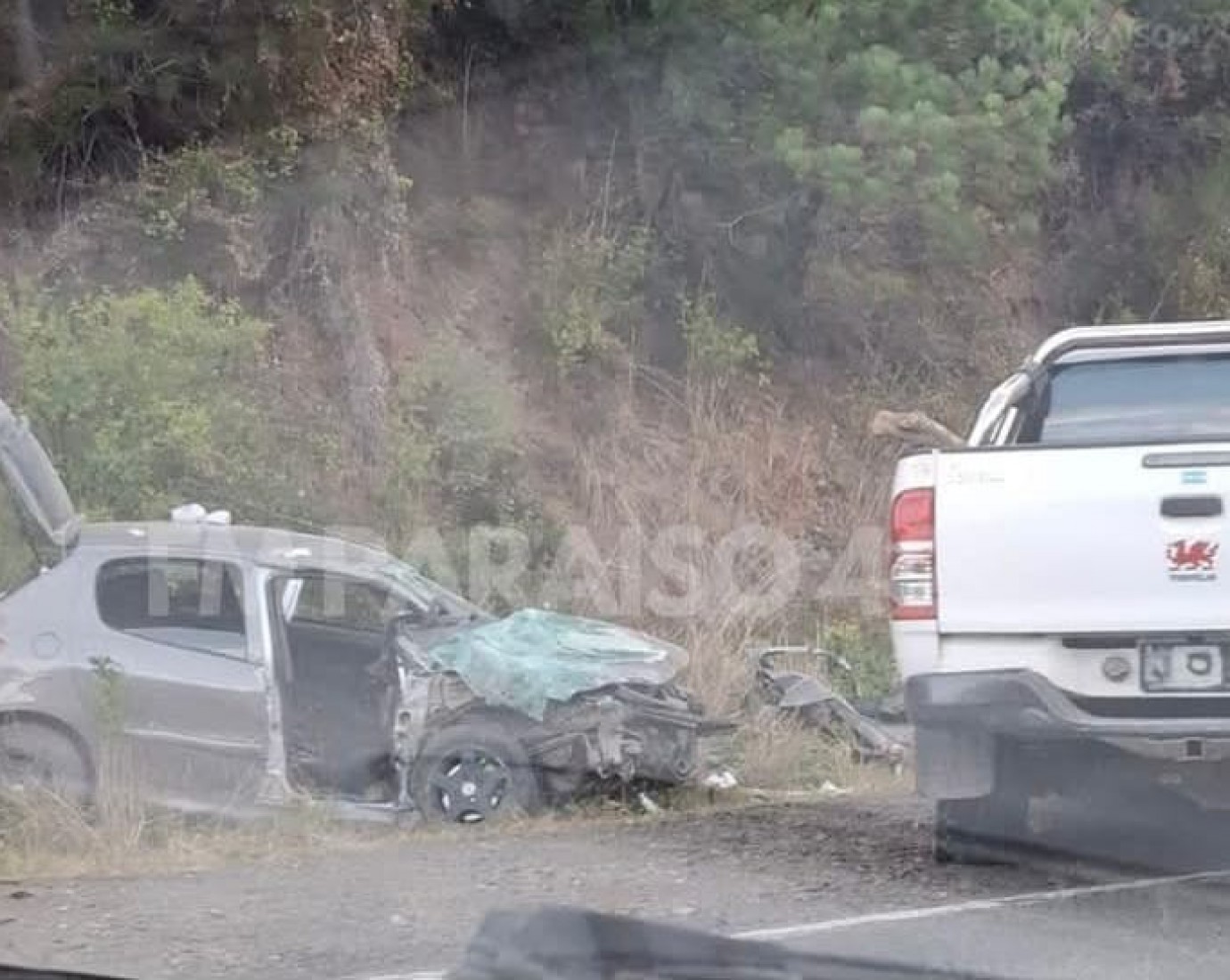 Impactante choque frontal en la Ruta 40: varios heridos