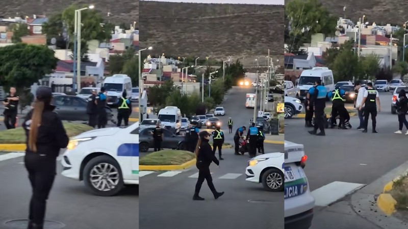 Rada Tilly: motociclista herido tras chocar con un automóvil