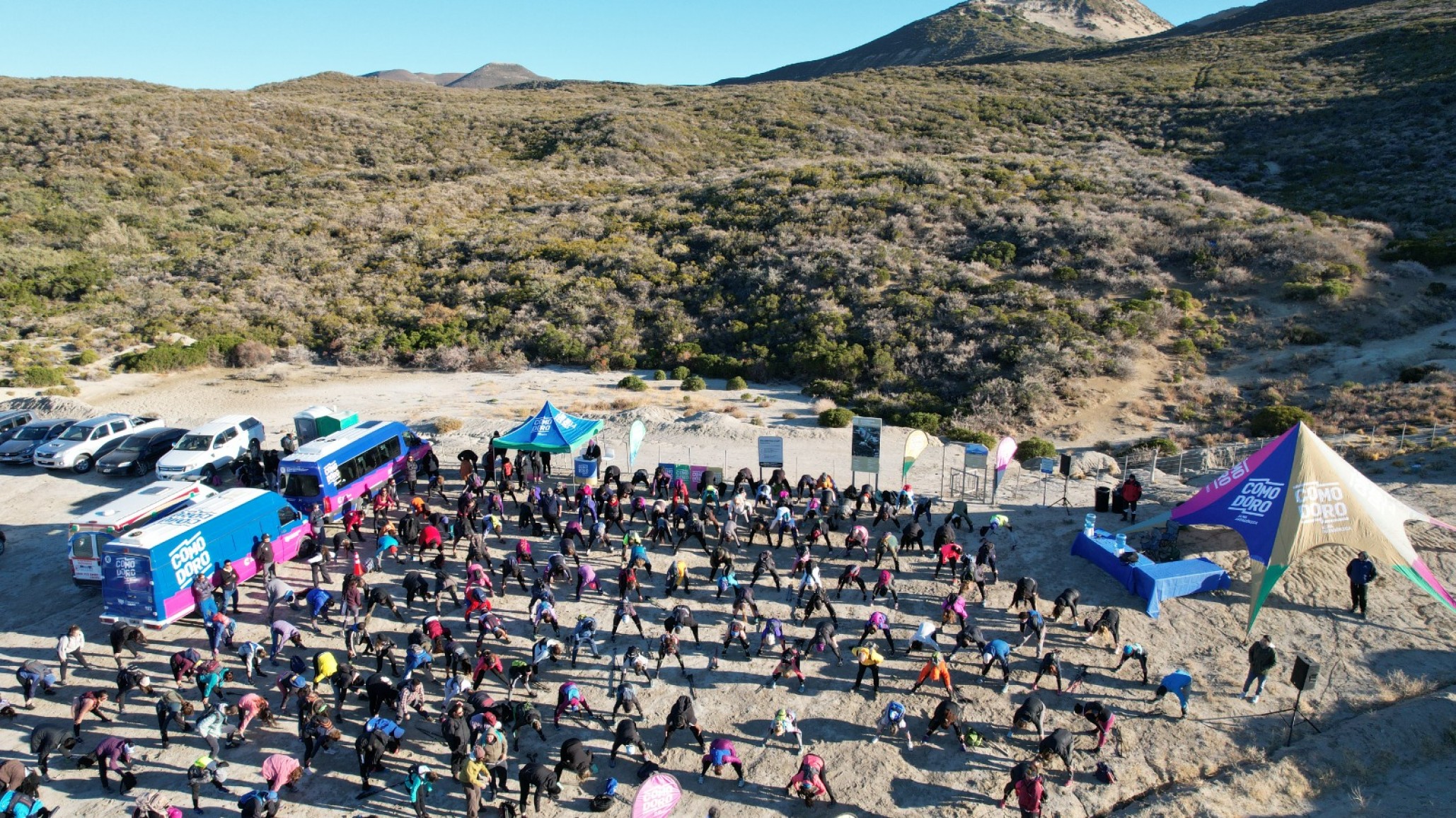 Comodoro se prepara para el ascenso al Pico Salamanca en una nueva jornada de trekking