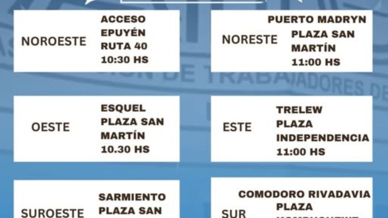 Docentes marchan en Chubut: paro nacional, reclamos salariales y rechazo a la "libertad educativa"
