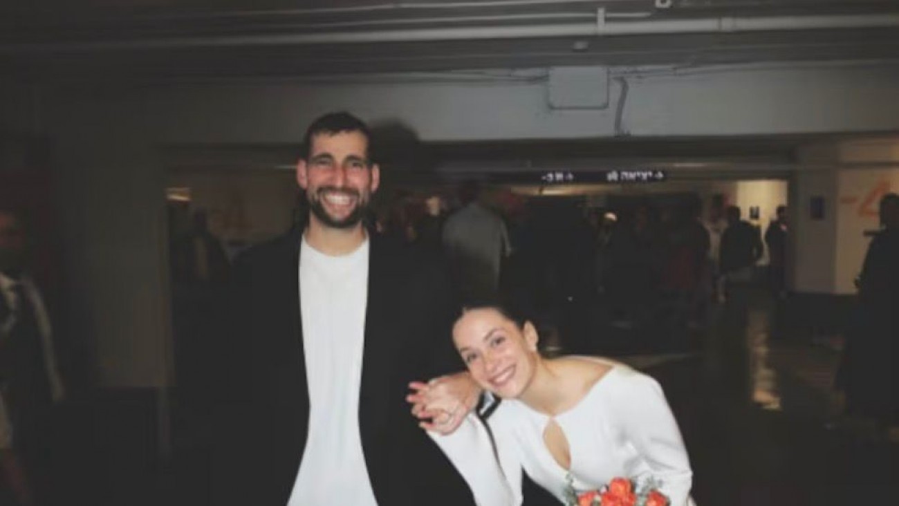 Un argentino se casó en un refugio subterráneo en Tel Aviv en medio de la guerra