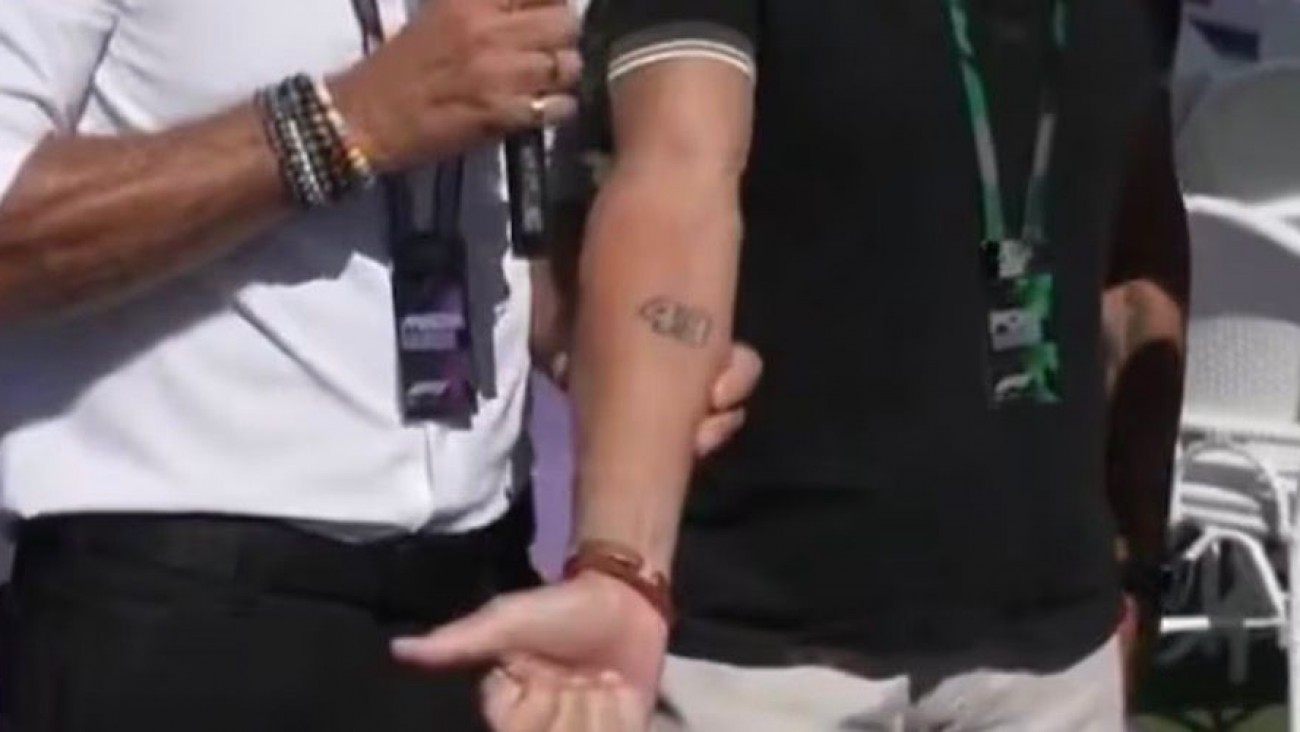 El papá de Franco Colapinto mostró el tatuaje que se hizo en honor a su hijo