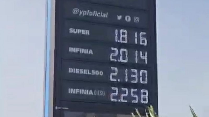 Nuevo aumento de combustibles en Comodoro: cuánto cuesta la nafta tras la última suba