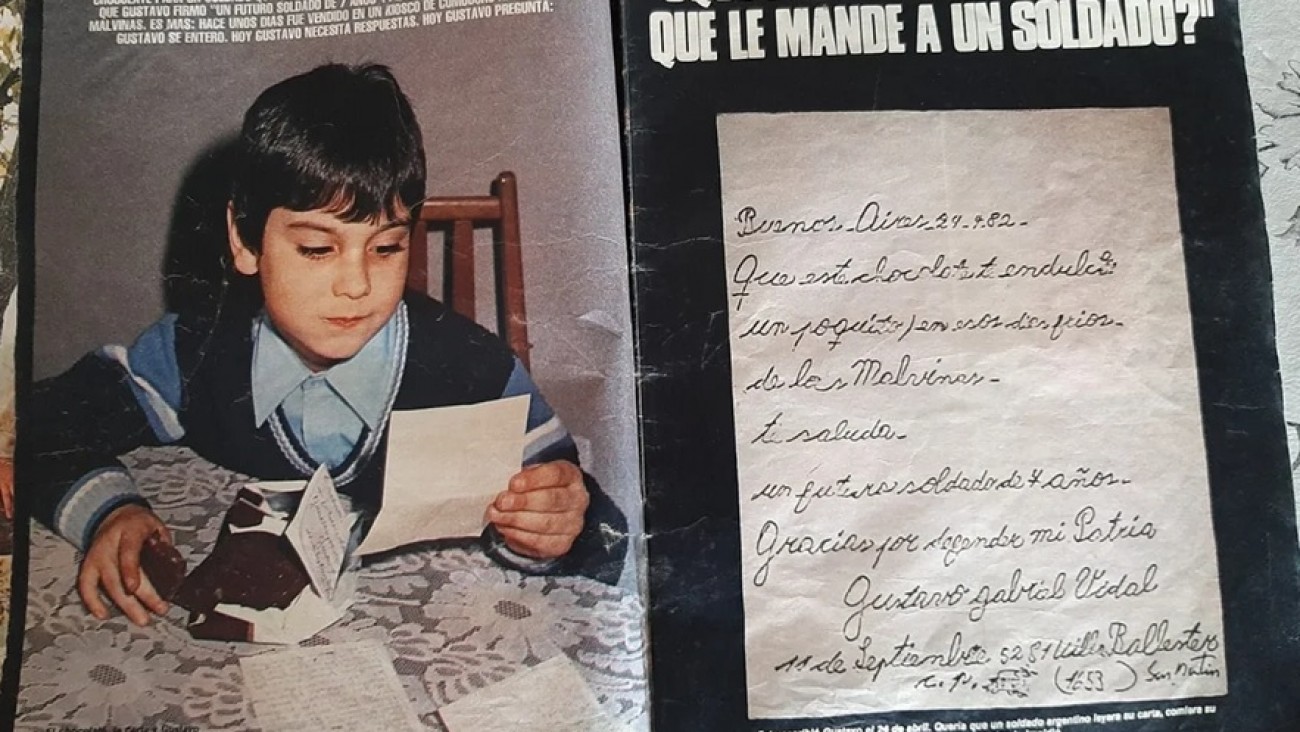 "Gracias por defender mi patria": La carta que un niño envió a las Islas y terminó en un almacén de Comodoro