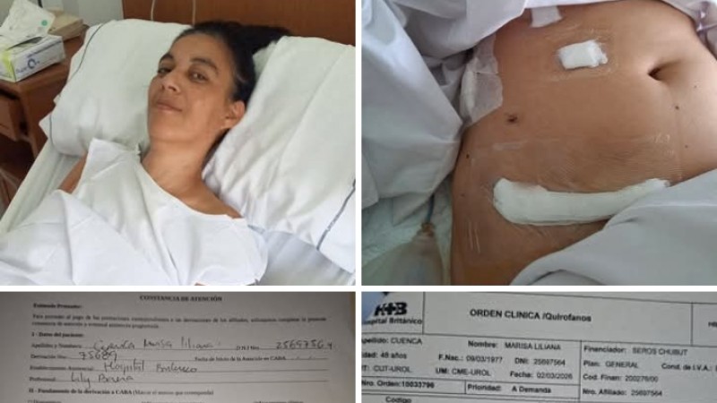 Operaron a la comodorense Marisa Cuenca en Buenos Aires: le extirparon el tumor y un riñón y su familia pide ayuda