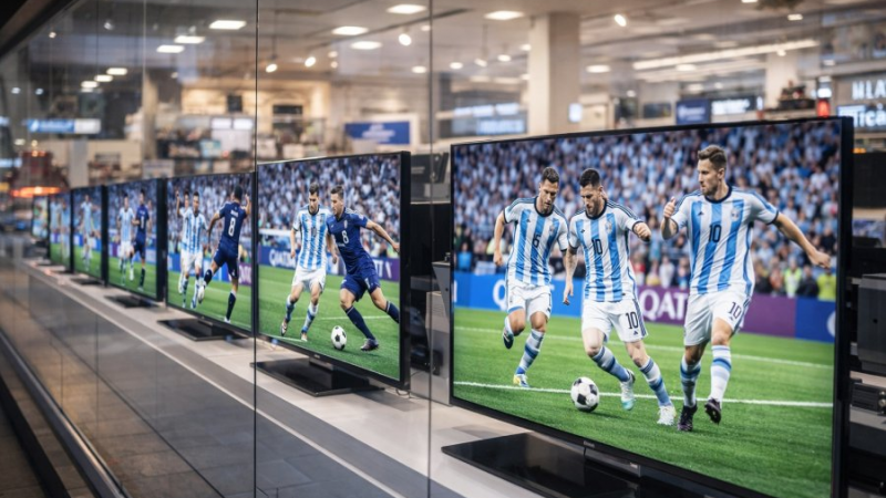 Mundial 2026: crece la demanda de televisores en Comodoro
