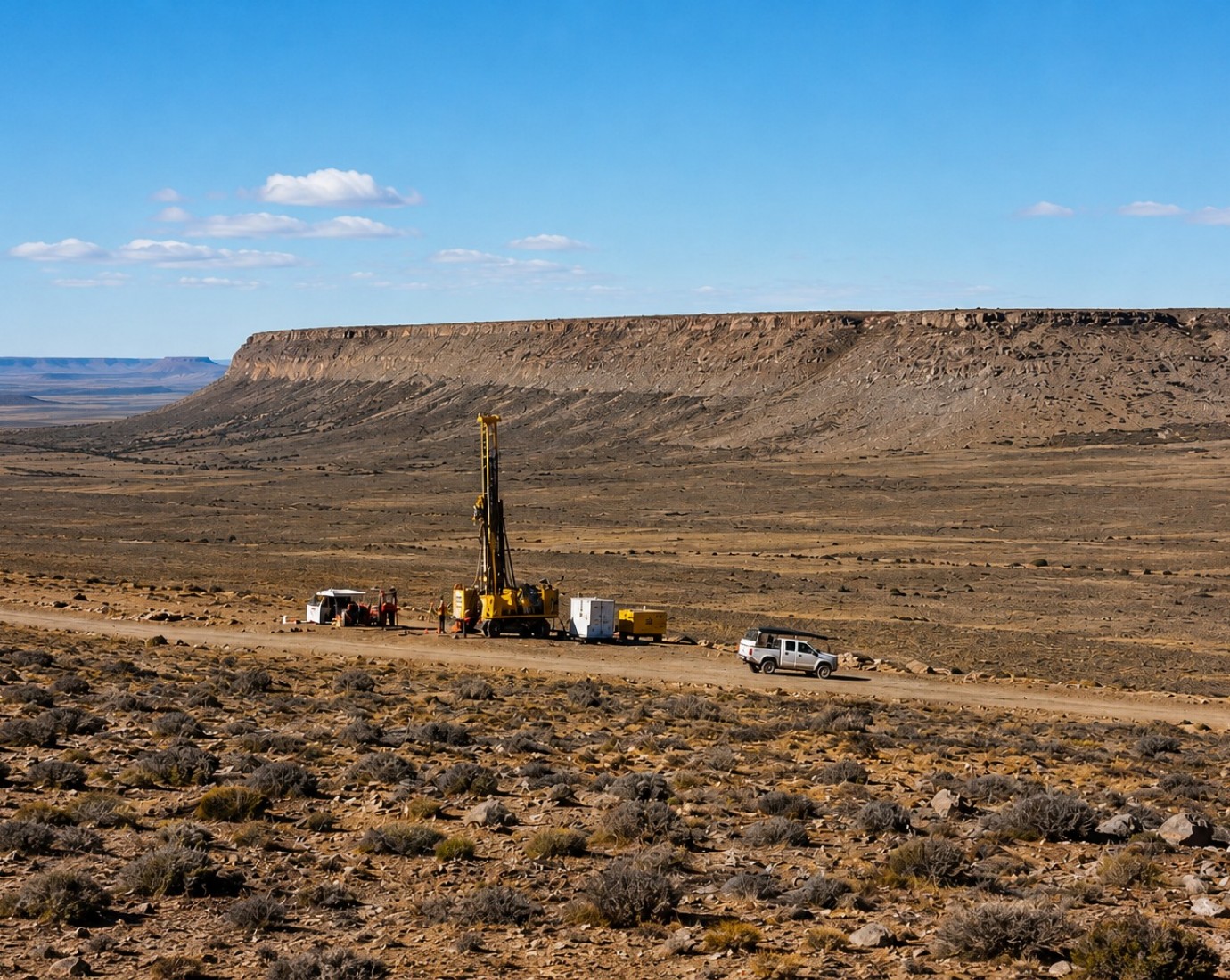 Comenzó una nueva exploración de uranio en la meseta de Chubut impulsada por una minera canadiense