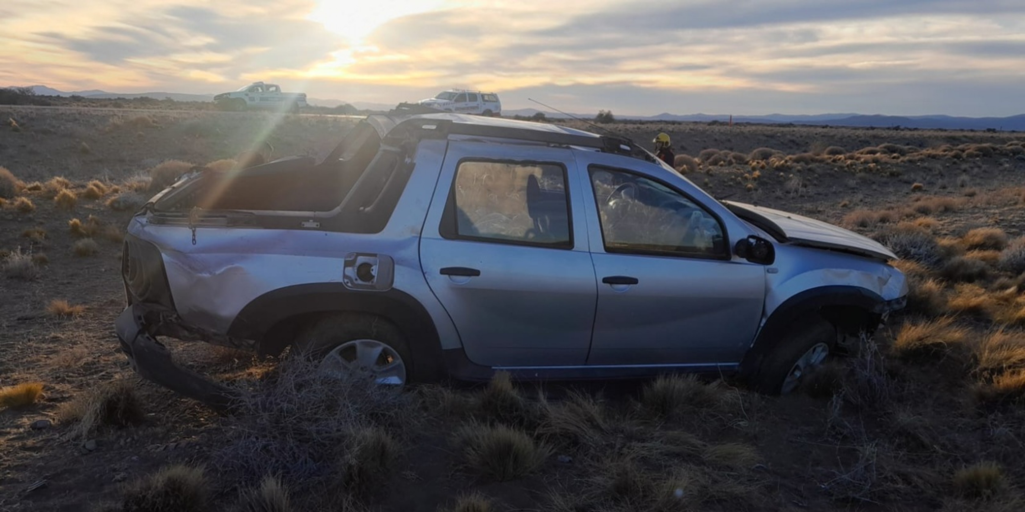Chubut: Volcó en la Ruta 40, salió despedido del vehículo y murió