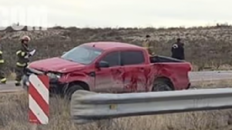Milagro en la Ruta 3: Una familia de Comodoro volcó tras un violento choque múltiple cerca de Madryn