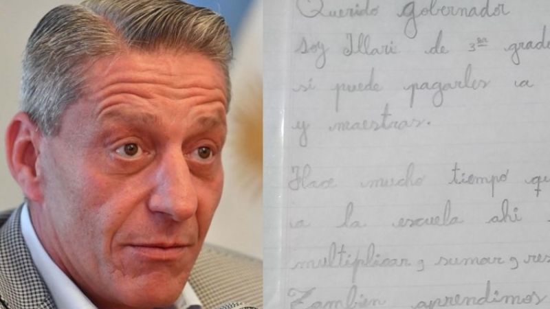 La llamativa carta que una niña escribió a Arcioni se hace viral en las redes