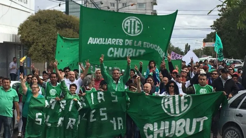 ATE Chubut convocó a un paro total de actividades para este lunes en toda la provincia
