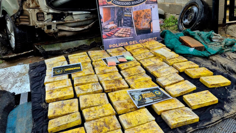 Operativo "Ruta Austral": 11 allanamientos, 7 detenidos y más de 60 kilos de cocaína secuestrados