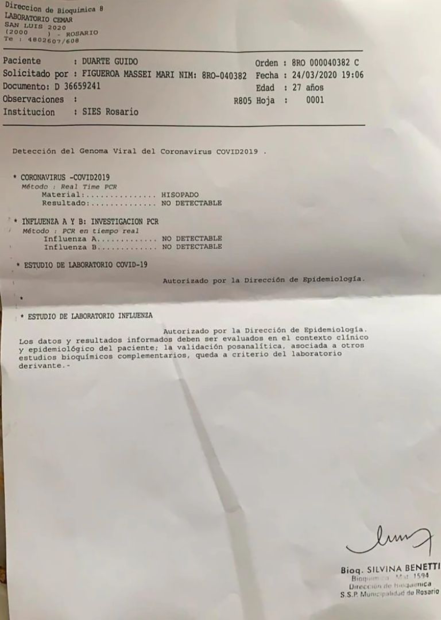 Rosario: escracharon a un joven tras un falso positivo por coronavirus