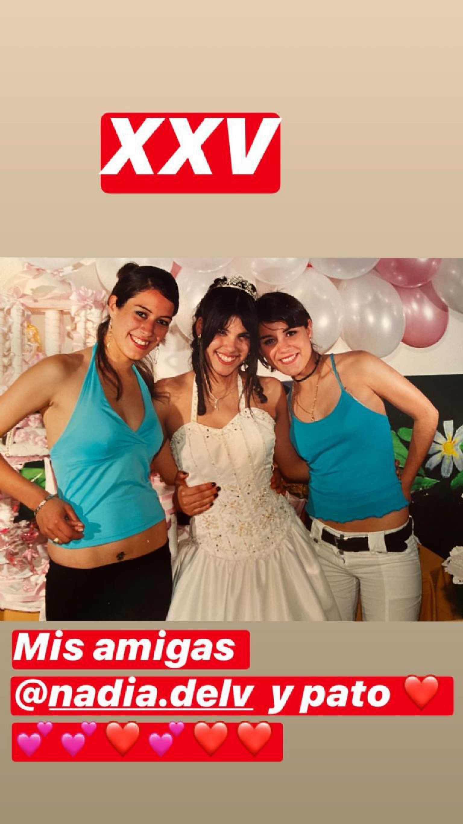 Barby Franco compartió fotos de sus 15 con un error