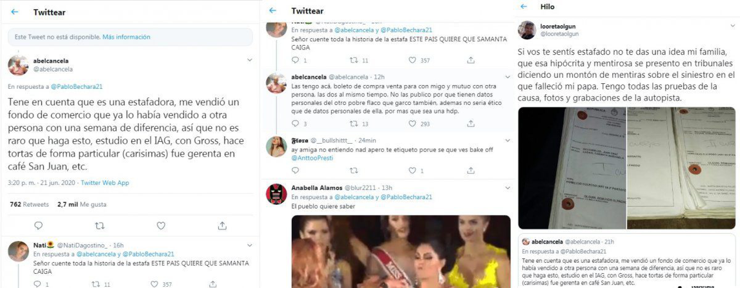 ¿En problemas? Acusan a Samanta de Bake Off de estafa y homicidio