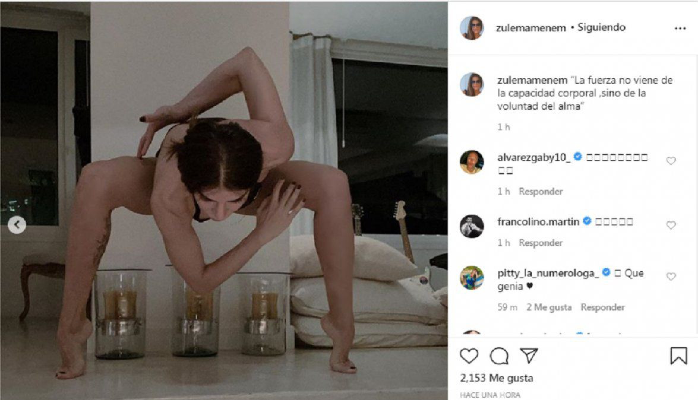 Zulema Menem sorprendió con su elongación ¿La viste?