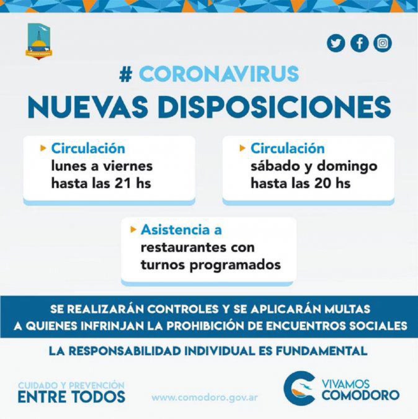 Brote de contagios en Comodoro y Rada Tilly: se controlarán comercios y supermercados